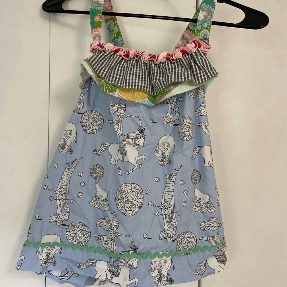 Matilda Jane Blue Unicorn Tank Top size 10 youth